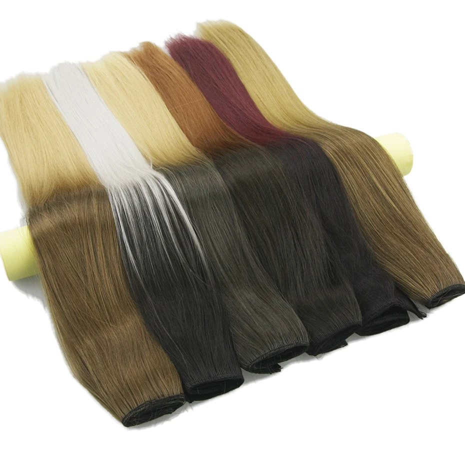 Soowee, 20 цветов, 24 дюйма, длинные прямые черные и серые волосы с эффектом омбре, высокая температура, синтетические накладные волосы на заколках для наращивания