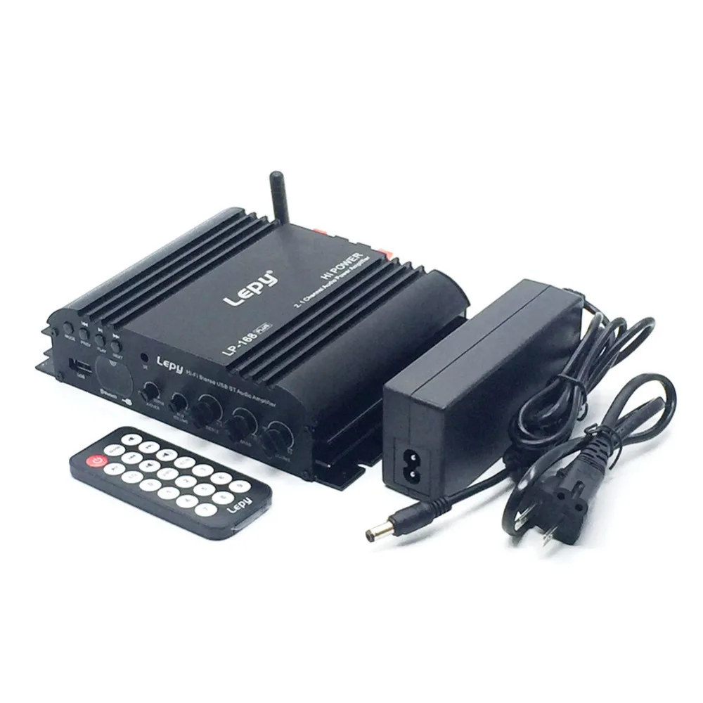 

HiFi Car Amplifier Stereo Digital Amplified USB plug LP-168 Plus Wireless 2.1CH Audio Digital Compact Bluetooth 2.1 EDR Speaker