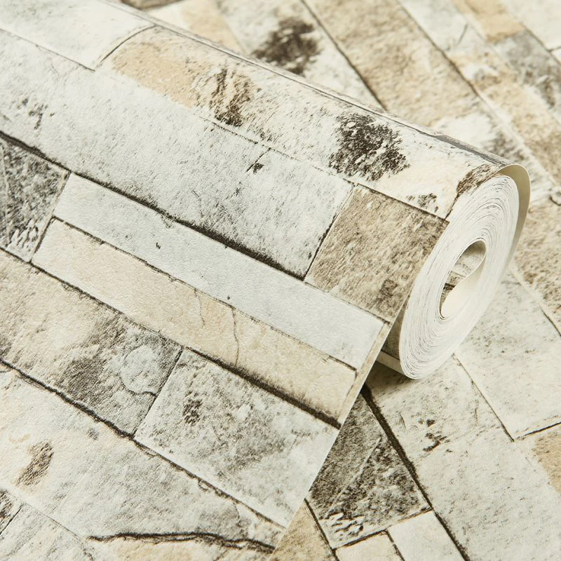 Vintage Brick Wallpaper for walls 3 d in rolls Living room Desktop