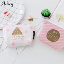Aelicy дизайн@ Для женщин девочек милый модный принт закуски Монета Сумка кошелек изменить мешочек для ключей Лидер продаж