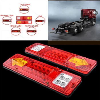 

1 Pair 19 LED 12V Tail Light Car Truck Trailer Stop Rear Reverse Auto Turn Indicator Lamp Back Up LED Lights Turn Signal Lamp