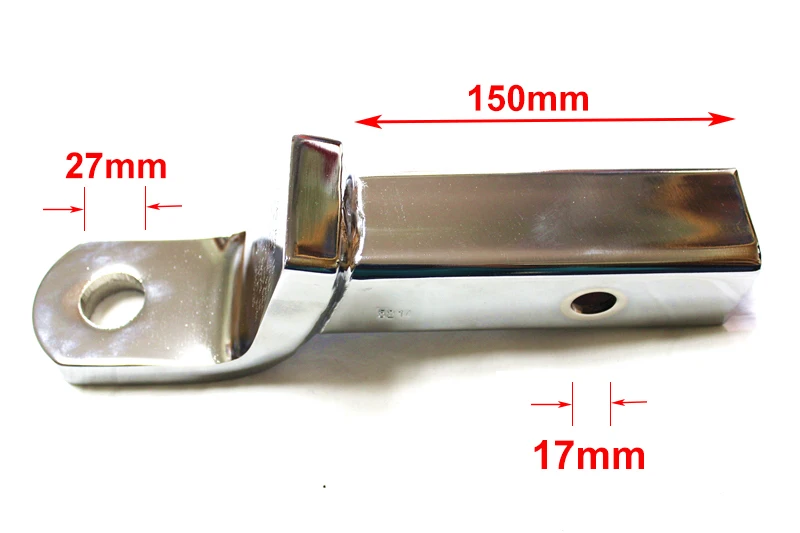 مقطورة هوك كروم فضي سحب بار 285 ملليمتر في طول مقطورة الاكسسوارات
