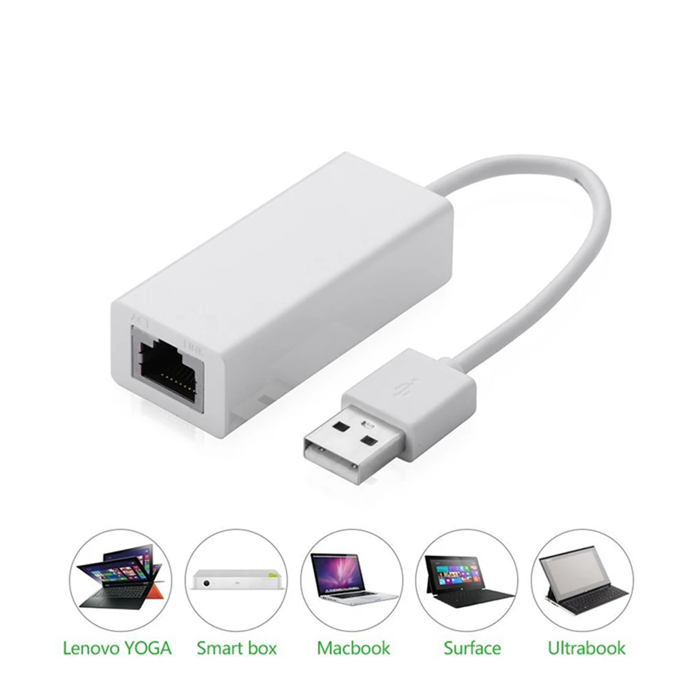 USB Ethernet адаптер для компьютера Usb 2 0 сетевая карта RJ45 Lan гигабитный Интернет Windows