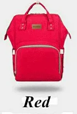 Милая сумка из узорчатой ткани Orangizer рюкзак Mommy Bag для Детские коляски - Цвет: Red