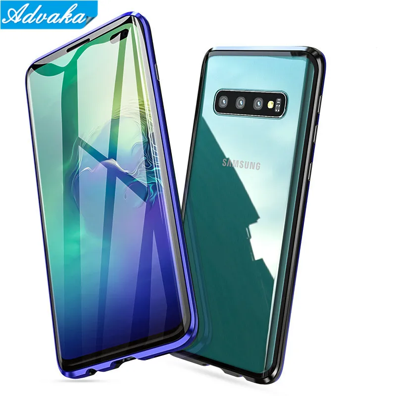 

Advaka Anti-knock Strong Magnetic Double-side Tempered Glass Sheet Case For Samsung Galaxy S8 S8+ S9 S9+ Note8 Note9 S10 S10+