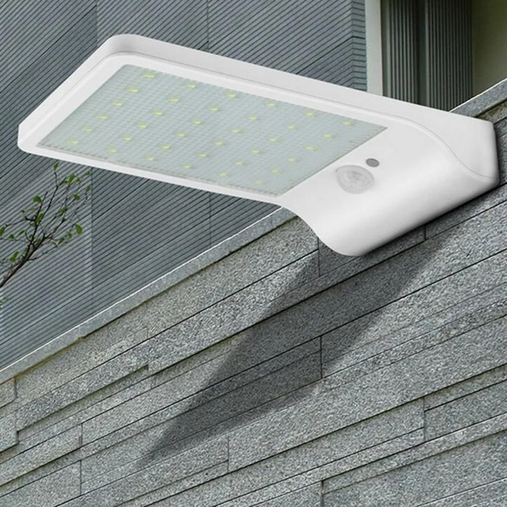 Outdoor Lighting Wall Lamp Solar Powered Motion-sensing Light Human Body Induction Wall Light with 36 LEDs