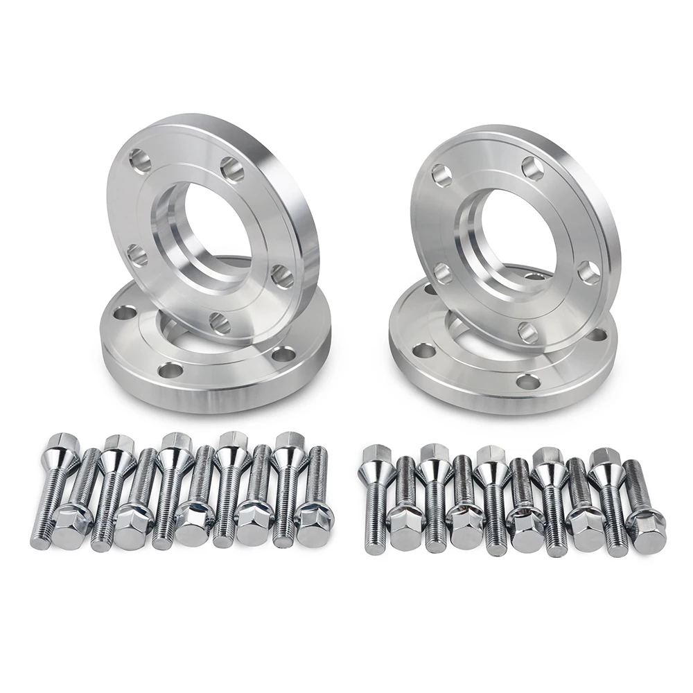 4 PCS 15/20mm Hub Centric Wheel Spacers W/ Lug Bolts For BMW 3 5 SERIES