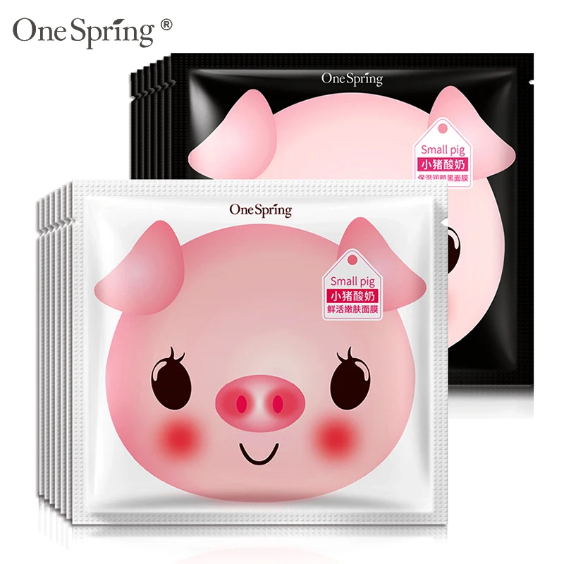 Маска для лица OneSpring со свиньим молоком питающая кожу увлажняет сыворотка маска