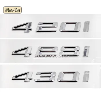 

420i 428i 430i Letters Stickers For BMW 4 Series F32 F33 F36 Car Refit Rear Displacement Emblems Tail Trunk Decor Car-Styling