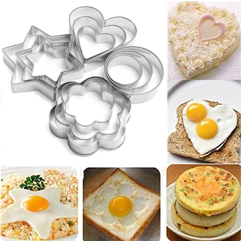 

1 Set/12 PCS Cake Tool Baking Mold Fondant Stainless Steel Biscuit Mould