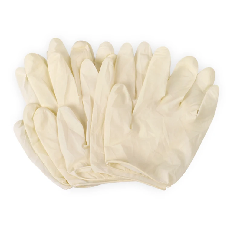 Super elastic flocked ultra thin latex gloves wear resistant clean