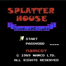 Splitterhouse(Eng) игровая карта для 72 Pin 8 бит игрового плеера