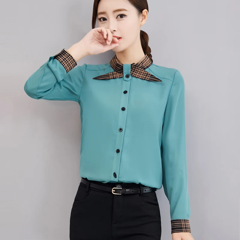 Aliexpress.com : Buy 2018 Elegant long sleeve women slim shirt spring ...