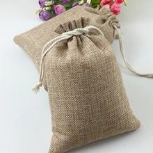 Wedding Favor Sacks Party Gift Bags 24pcs-Asst ~Natural /& Dark Burlap Organza bags -3x5 wDrawstring Vintage Gift Bags Jute Party Bags