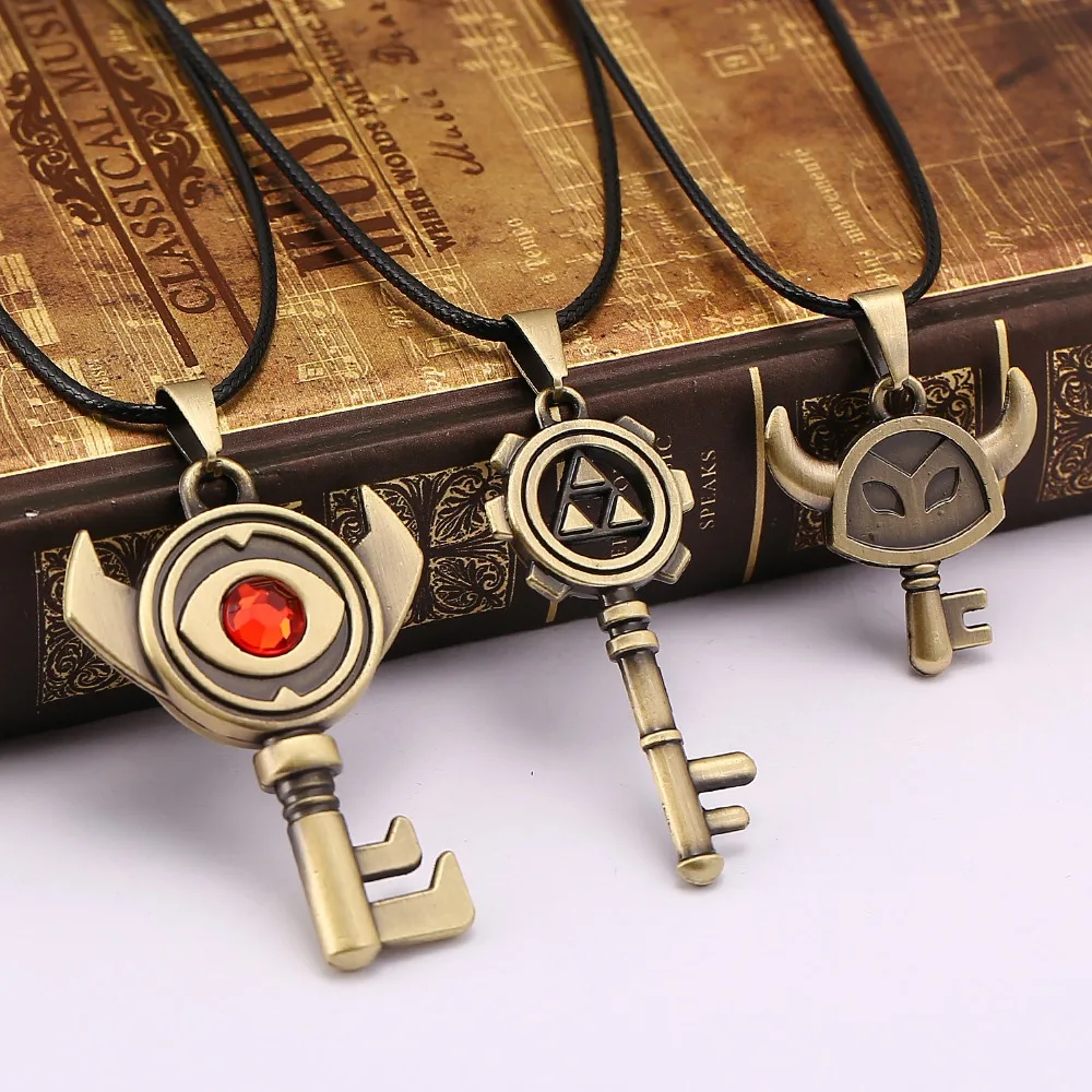

New type Game Jewelry The Legend of Zelda Metal Pendant Necklace 3 styles collar Necklace Pendant HF12052