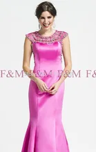 sexy lady schöne neue hot fashion design kristalle perlen Überwurfhülse fuchsia königsblau bodenlange neuesten elegant prom kleider