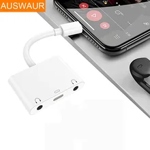 Кабель для iPhone к 3,5 мм разъем для наушников, аудио Зарядное устройство адаптер для iPhone 7 Зарядное устройство адаптер для iPhone X/8/8 Plus/7/7 Plus