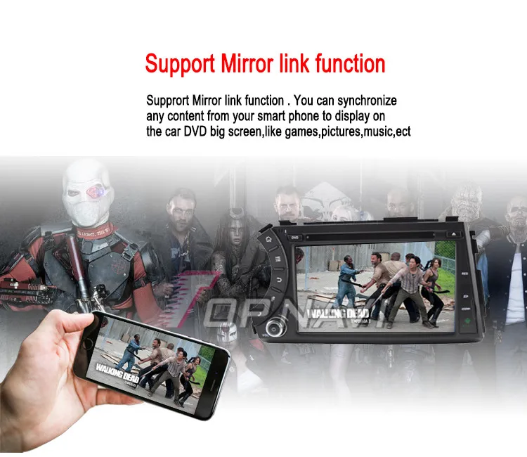 Topnavi " 1024*600 4 ядра Android 6.0 автомобиль dvd мультимедийный проигрыватель для SsangYong Kyron Авторадио GPS навигации аудио стерео