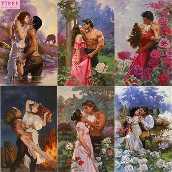 

YIKEE diamond embroidery sey couples,full square,animal,5d diy diamond painting,diamond painting woman and man