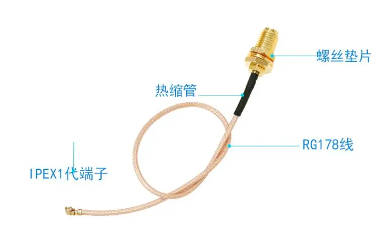 10 см Длина внешнего винта U. FL к SMA кабель Pigtail IPX RP-SMA гнездо для GSM модуля SIM800C SIM800