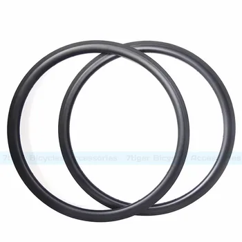 

7-tiger 2 pcs 38mm carbon road bike rim clincher rim 25mm width 700C for bike wheel