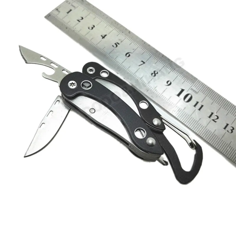 Mini Folding Plier Portable EDC Emergency Outdoor Hand Tools Screwdriver Knife Pliers Saw Survival Keychain Multifunction DAH021 (2)