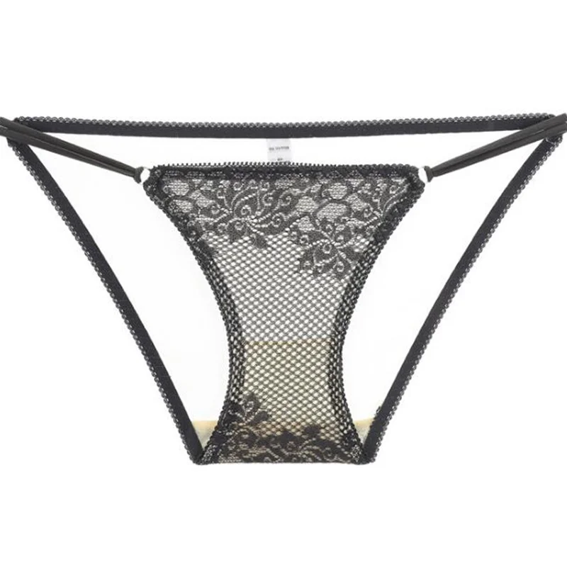 

woman High quality underwear pantie openwork briefs Underwear Mesh sexy lace women panties Breathable transparent briefs pink