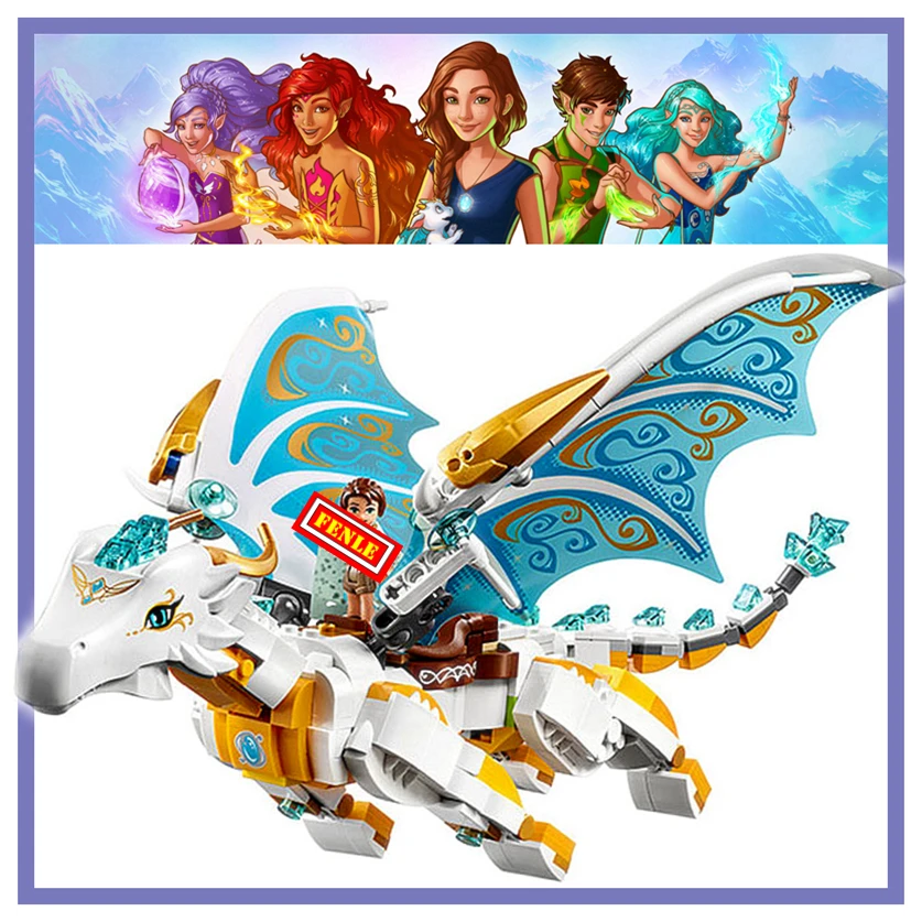 

10550 Elves Long After The Rescue Cction Dragon Building Block Bricks Educational Toy for Children Compatible with Legoing 41179