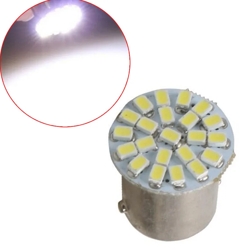 P21W 1156 BA15S 1157 Bay15d 22SMD автомобильная светодиодная лампа для авто задние поворотные сигнальные огни Тормозная обратная парковочная Лампа DC 12V Белый 22 SMD Wh