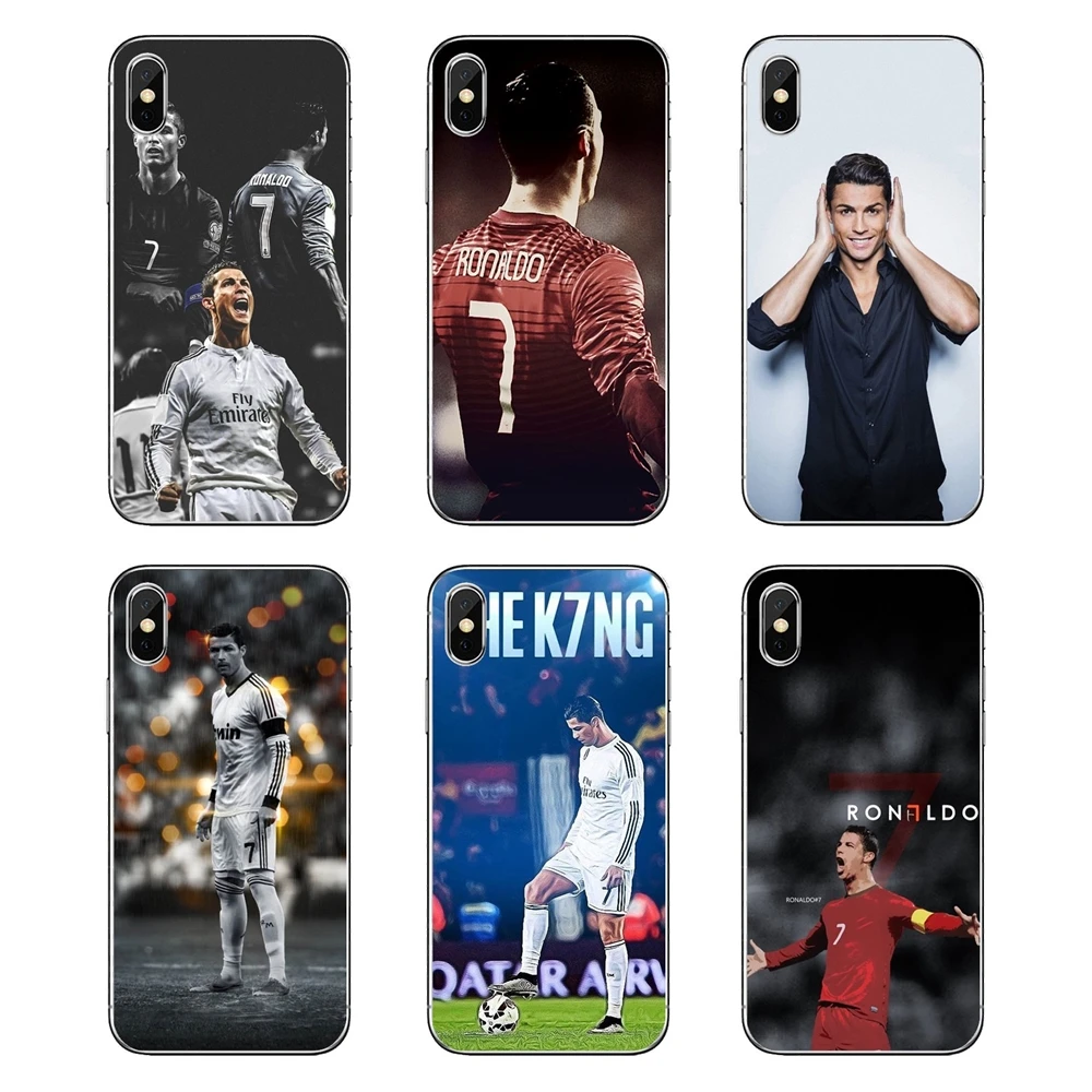 

Soft Transparent Shell Covers cristiano ronaldo cr7 For Motorola Moto X4 E4 E5 G5 G5S G6 Z Z3 G3 C Play Plus