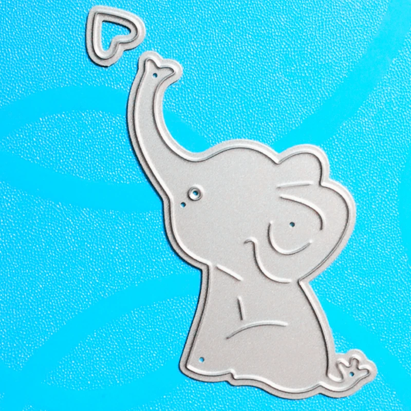 

YLCD751 Elephant Metal Cutting Dies For Scrapbooking Stencils DIY Album Cards Decoration Embossing Folder Die Cuts Template Tool