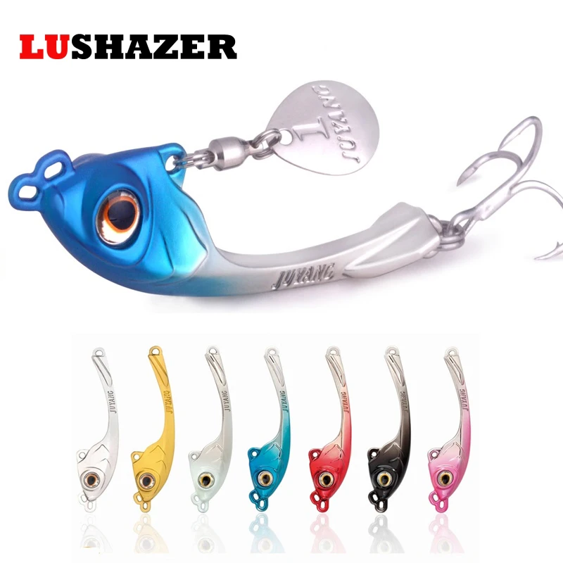 

LUSHAZER Free shipping fishing lures spoon vib lure 7g 10g 15g metal baits hard fishing lure spinnerbait China fishing tackle