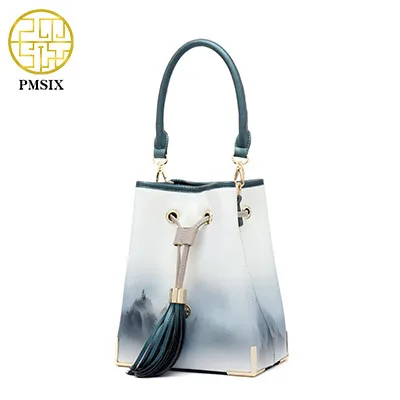 PMSIX брендовые новые кожаные сумки женские сумки из спилка женские сумки через плечо женские роскошные сумки женские сумки дизайнерские сумки - Цвет: White