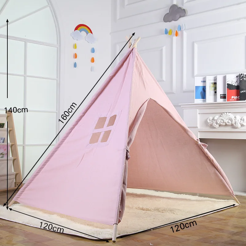

1 Pcs Children Kids Play Tent Teepee Fold Durable 160cm Home House Indoor Indian Children Bed Tent YH-17