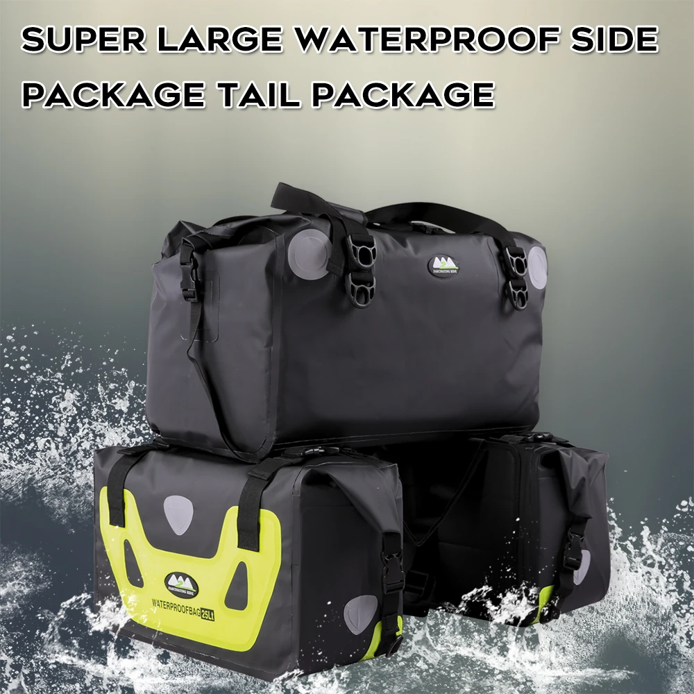 

Ao qile Motorcycle Waterproof Bag Tank Bags Kit Knight Rider Multi-Function Portable Bags Luggage Universal Saddle Bag for