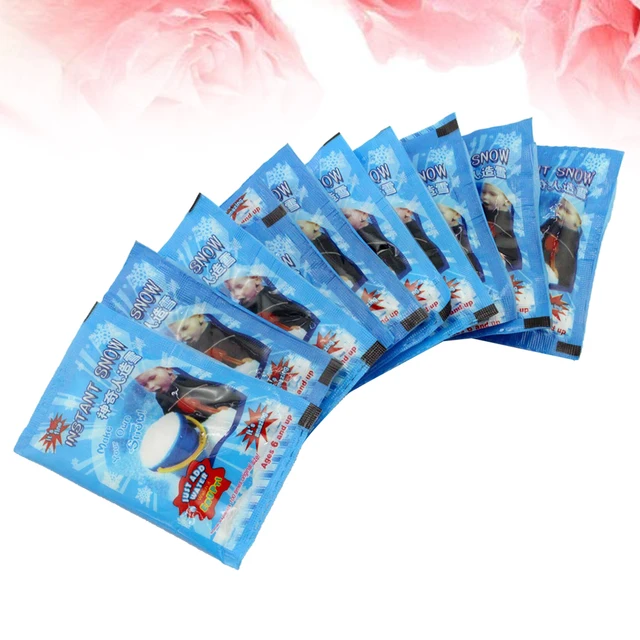 10PCS Powder White Fake Snow Slime Best Slime Cloud Slime Frozen Birthdays Looks Feels Like Real Snow for Christmas Decoration