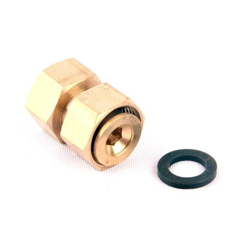 1pc 1/2 Inch Brass Adapter Female Thread Brass Straight Connector Home Water Heater Fitting