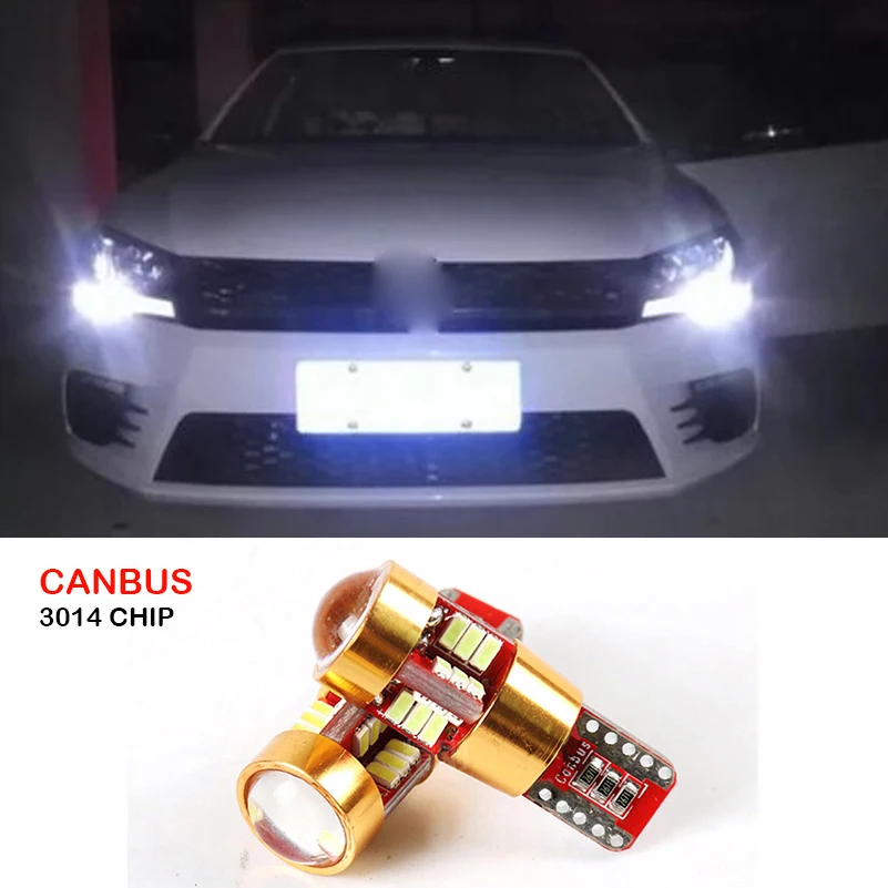 2x автомобильный T10 Canbus W5W SMD 3014 27 Светодиодный клиновидный парковочный светильник