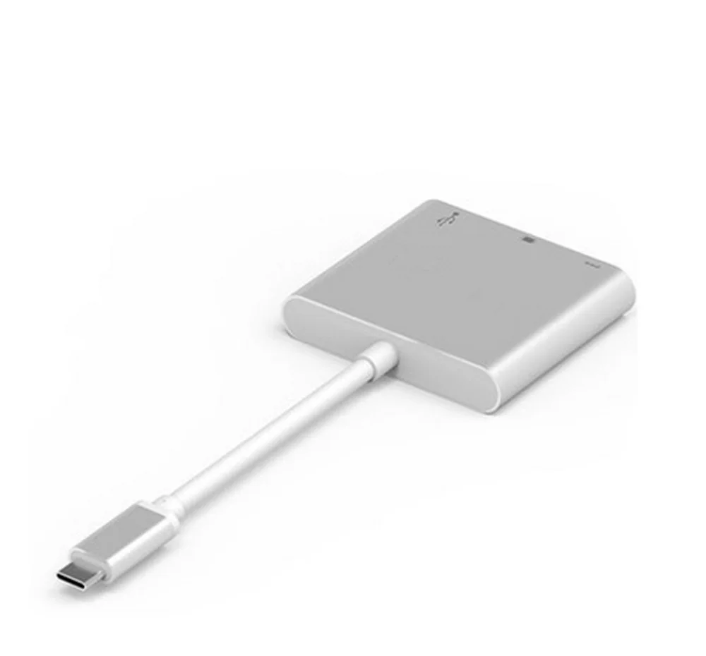 1 шт. USB3.1 Тип C USB 3,0/HDMI/Тип C Женский адаптер 3 в 1 конвертер адаптер для нового Macbook Google Chromebook