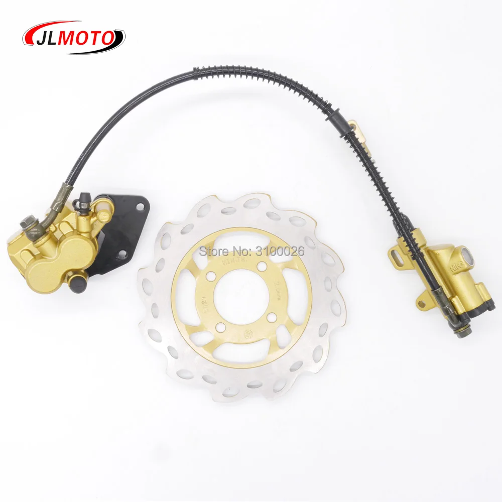 

1Set Rear Foot Hydraulic Disc Brake /50cm Brake line/190mm Disc Fit For 50cc 110cc 150cc dirt bike Pit Bike Scooter ATV Parts