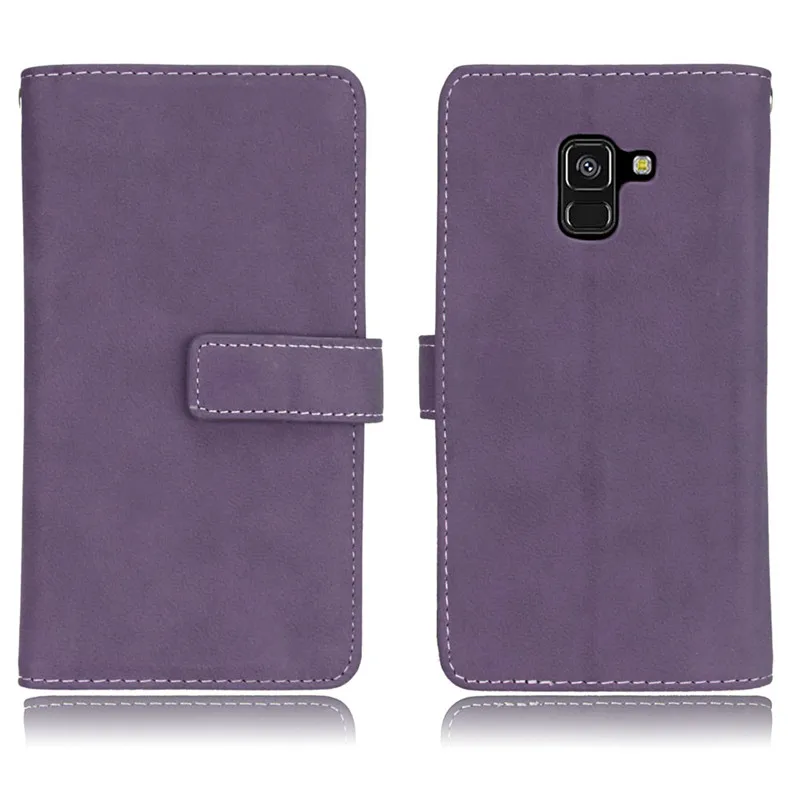 For Coque Samsung Galaxy J8 2018 Case Cover Luxury Matte Leather Wallet Stand Flip Phone Cases on For Samsung Galaxy J8 2018 J810F Case49