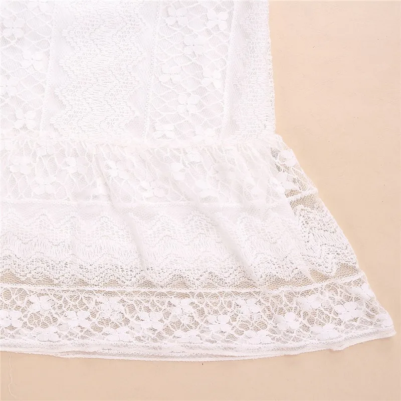Zanzea Summer Dress 2017 Sexy Women Casual Sleeveless Beach Short Dress Tassel Solid White Mini Lace Dress Vestidos Plus Size 25