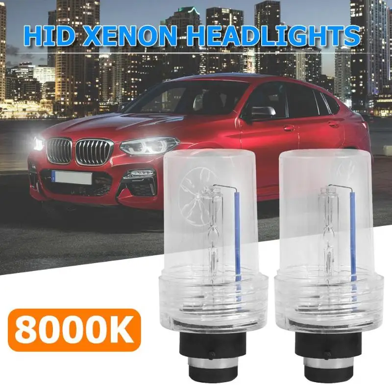 2шт D2-BDT DC 9-16 V 35 W HID ксеноновая Автомобильная заменяемая лампочка для фар лампы 6000 K налобный фонарь Водонепроницаемый