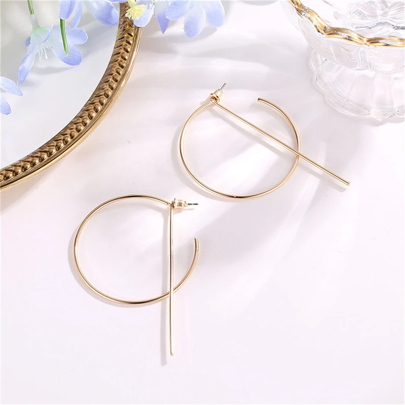 

ROMAD Rock Letter C Earrings Women Girl Party Gift Jewelry Romantic Punk Bohemic Tassel Pendant Stud Earring R3