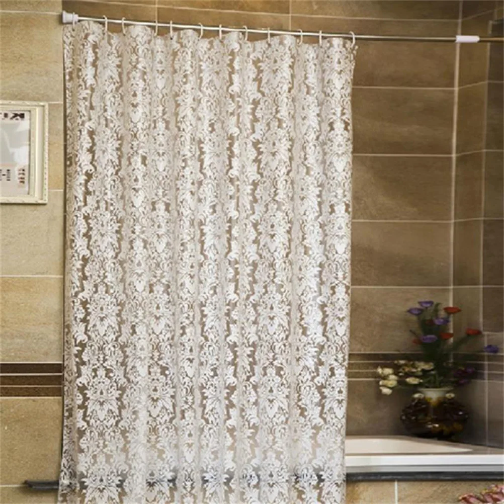 3x Household PVC Shower Curtain White 180x200cm 2x 1x