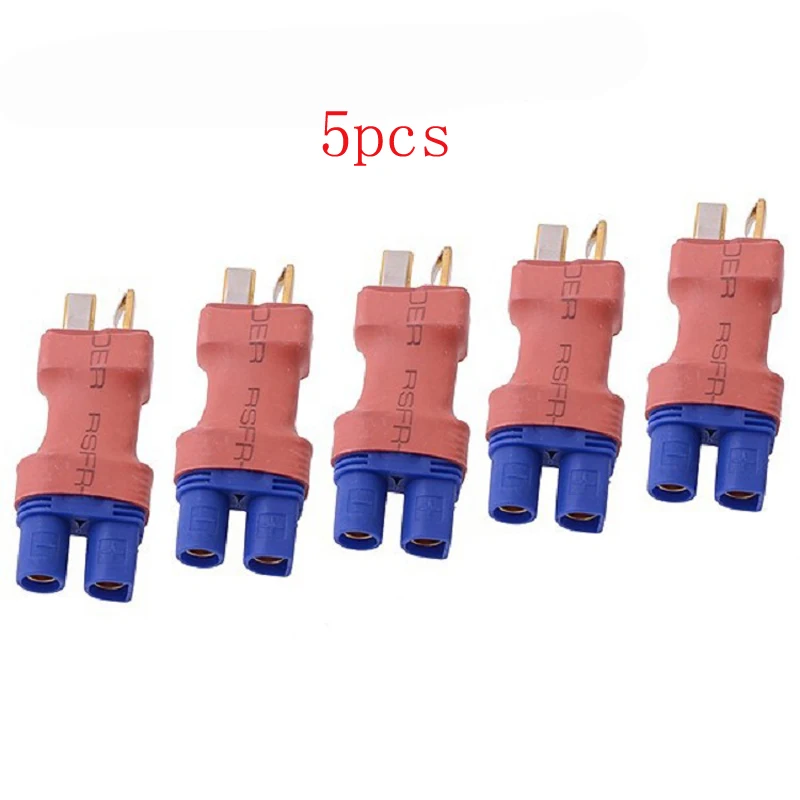 5pcs/lot EC3 Male Female to T Plug Charging Adapter Lithium Battery Connector Converter For RC Aircraft Charger Parts | Игрушки и хобби