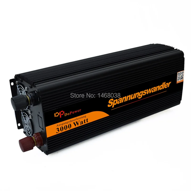 DoPower инвертор 24 В 220 3000 Вт главная открытый конвертер модифицированная синусоида