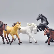 Высокое качество ПВХ фигурка Подлинная модель игрушки лошади 5 шт./компл