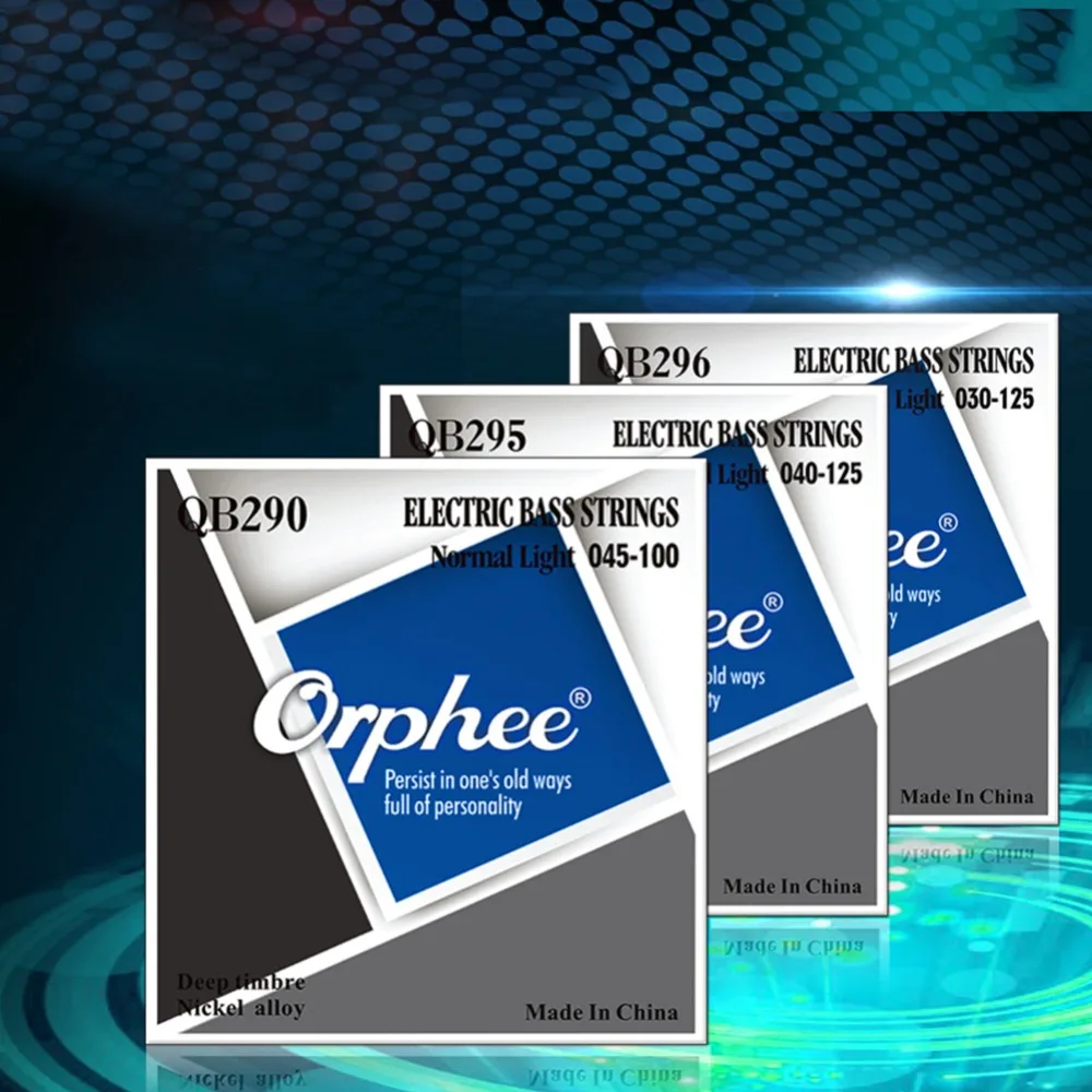 Orphee 4/5/6 Струны для электрических басов глубокий тембр шестигранный сердечник из