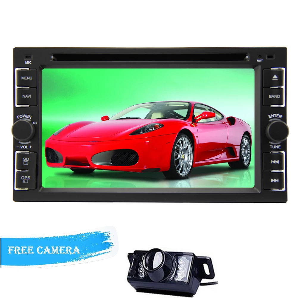 Electronics Autoradio Multimedia MP5 Vehicle Parts DVD Player In Deck Car Video Car Stereo MP3 Music Double Din Auto Radio Headunit Touchscreen 6.2 win 8 Sub AMP Backup Camera